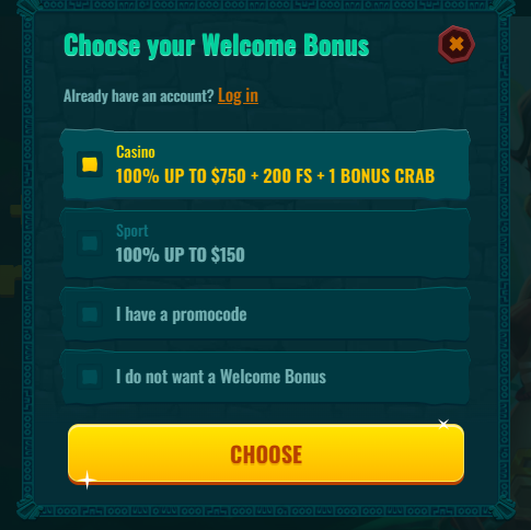Spinanga Casino Register